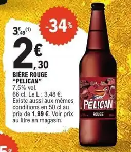 E.Leclerc Bière rouge pelican offre