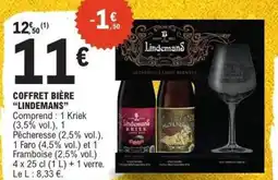 E.Leclerc Coffret bière lindemans offre