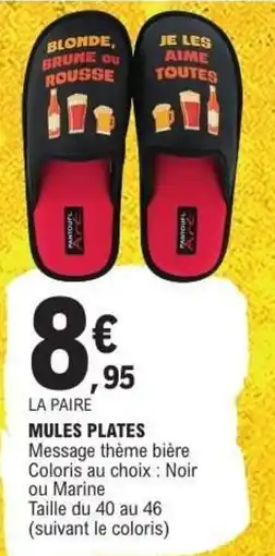 E.Leclerc Mules plates offre