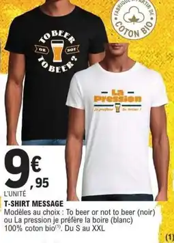 E.Leclerc Tshirt message offre