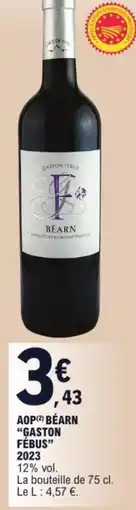 E.Leclerc AOP(²) BÉARN "GASTON FÉBUS" 2023 offre