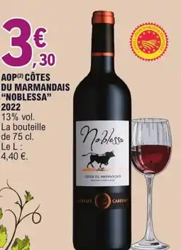 E.Leclerc Aop(²) côtes du marmandais "noblessa" 2022 offre
