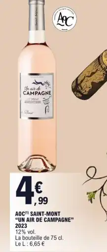 E.Leclerc Aoc saint-mont "un air de campagne" 2023 offre