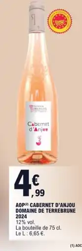 E.Leclerc Aop cabernet d'anjou domaine de terrebrune 2024 offre