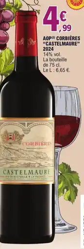 E.Leclerc Aop corbières "castelmaure" 2024 offre