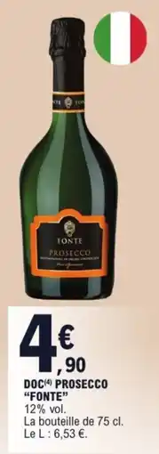E.Leclerc Doc prosecco fonte offre
