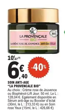 E.Leclerc Soin anti-age "la provencale bio" offre