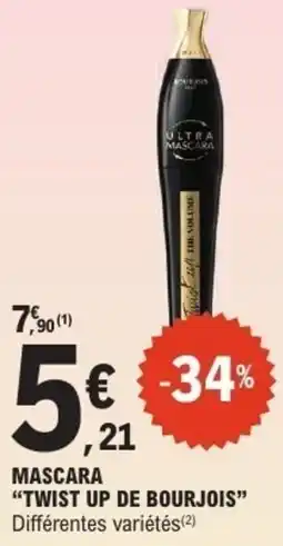 E.Leclerc Mascara twist up de bourjois offre