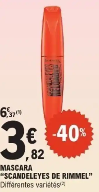 E.Leclerc Mascara scandeleyes de rimmel offre