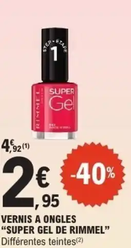 E.Leclerc Vernis a ongles super gel de rimmel offre