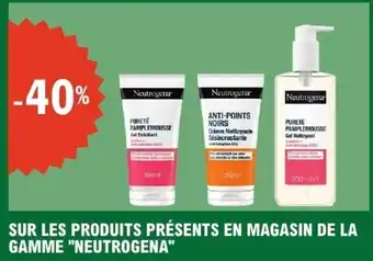 E.Leclerc Sur les produits présents en magasin de la gamme neutrogena offre