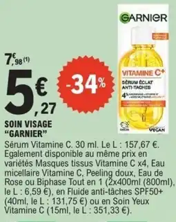 E.Leclerc Soin visage garnier offre