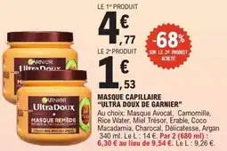 E.Leclerc Masque capillaire ultra doux de garnier offre