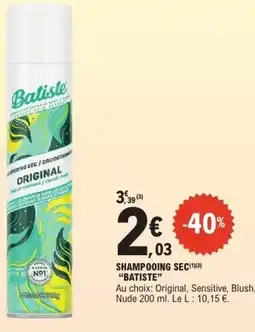 E.Leclerc Shampooing sec batiste offre