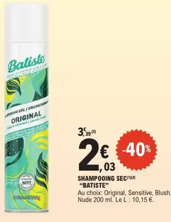 E.Leclerc Shampooing sec batiste offre