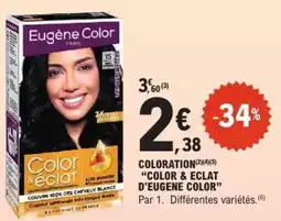 E.Leclerc Coloration color & eclat d'eugene color offre
