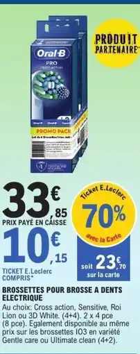 E.Leclerc Brossettes pour brosse a dents electrique offre