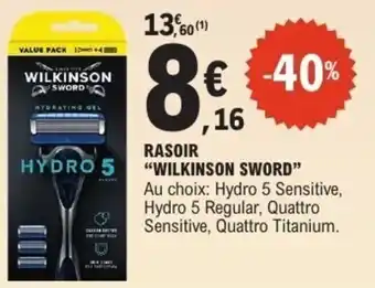 E.Leclerc Rasoir wilkinson sword offre