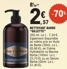 E.Leclerc Nettoyant barbe gillette offre