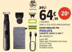E.Leclerc Rasoir oneblade pro offre