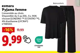 Lidl Pyjama femme offre