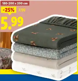 Lidl Livarno home drap-housse en jersey offre