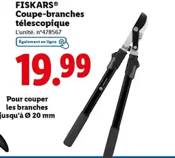 Lidl Fiskars coupe-branches télescopique offre