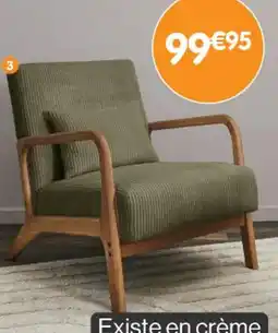 b&m Fauteuil velours andrew offre