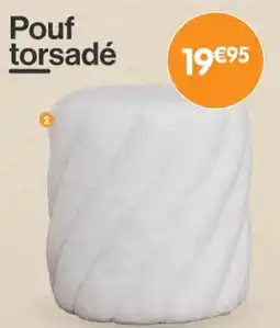 b&m Pouf torsadé offre