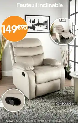 b&m Fauteuil inclinable offre