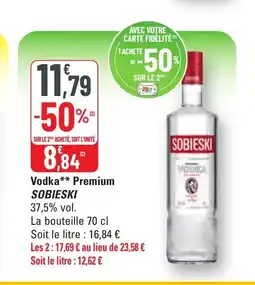 G20 SOBIESKI Vodka Premium offre