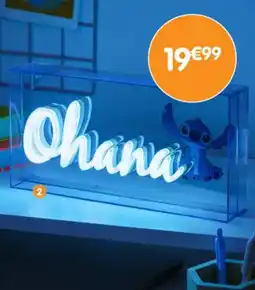 b&m Lumière à poser néon stitch offre