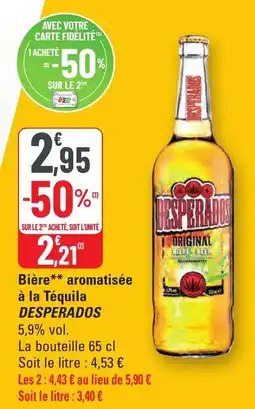 G20 DESPERADOS Bière aromatisée à la Tequila offre