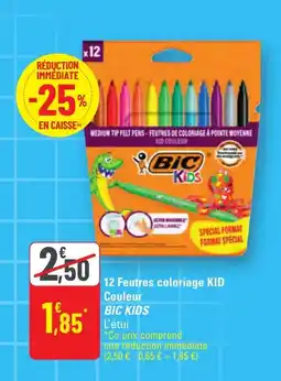 G20 BIC KIDS 12 Feutres coloriage offre