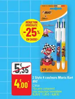 G20 BIC 2 Stylo 4 couleurs Mario Kart offre