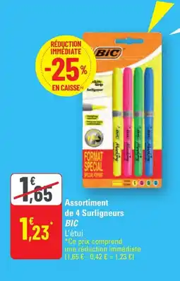 G20 BIC Assortiment de 4 Surligneurs offre