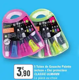 G20 CLASSIC ULMANN 5 Tubes de Gouache Palette incluse + Etui protecteur offre