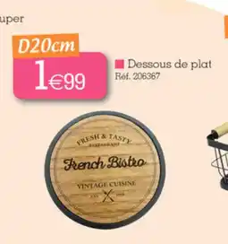 Kandy Dessous de plat offre