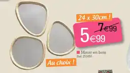 Kandy Miroir en bois offre