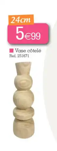 Kandy Vase côtelé offre