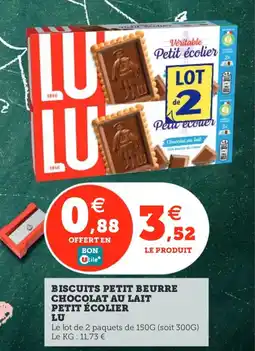 Utile LUBON Utile* Biscuits petit beurre chocolat au lait offre