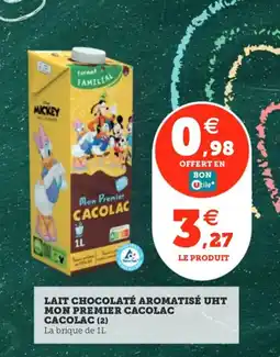 Utile CACOLAC Lait chocolaté aromatisé uht mon premier offre