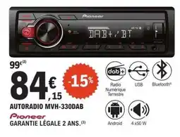 E.Leclerc AUTORADIO MVH-330DAB offre