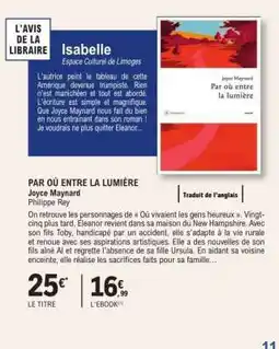 E.Leclerc Par où entre la lumière offre