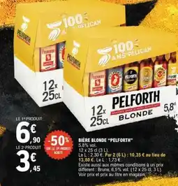 E.Leclerc Bière Blonde Pelforth offre
