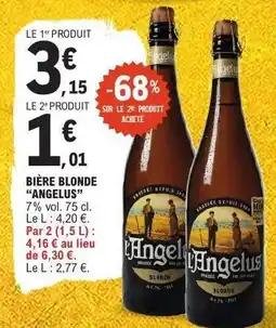 E.Leclerc BIÈRE BLONDE “ANGELUS” offre