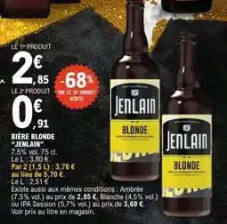 E.Leclerc Bière Blonde Jenlain offre