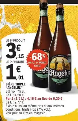 E.Leclerc BIÈRE TRIPLE “ANGELUS” offre