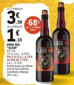 E.Leclerc BIÈRE RED “SLASH” offre