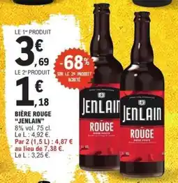 E.Leclerc BIÈRE ROUGE “JENLAIN” offre